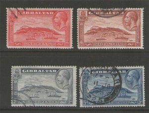 Gibraltar 1931 KGV Sc 96-99 set FU