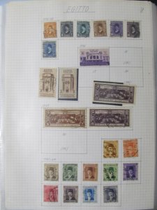 Egypt Stamps 1936-1944 MNH** and Used LR105P8-