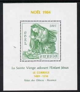 RWANDA - 1984 - Christmas - Perf Min Sheet  - Mint Never Hinged