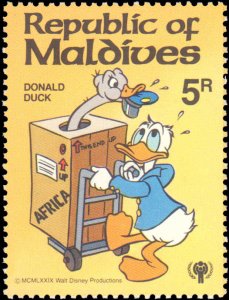 Maldive Islands #826-834, Complete Set(9), 1979, Disney, Never Hinged