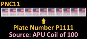 US 5788 Flag Freedom forever PNC11 APU P111 (from coil of 100) MNH 2023