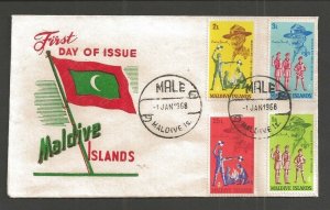 1968 Maldive Islands Boy Scouts FDC