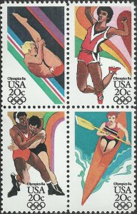 # 2082-2085 MINT NEVER HINGED ( MNH ) L.A.SUMMER OLYMPICS