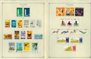 Singapore 1948-2007 MNH, LH in Mounts & Used Hinged on Scott Int. Pages