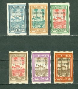 ININI(FRENCH GUIANA) 1922 DUES #J1-J6   MINT NO THINS...$4.00