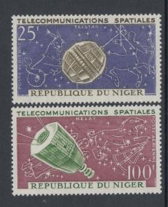 XG-M580 SPACE - Niger, 1964 Astrology, Telecommunications MNH Set