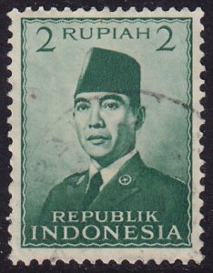 Indonesia - 1951 - Scott #390 - used - Sukarno