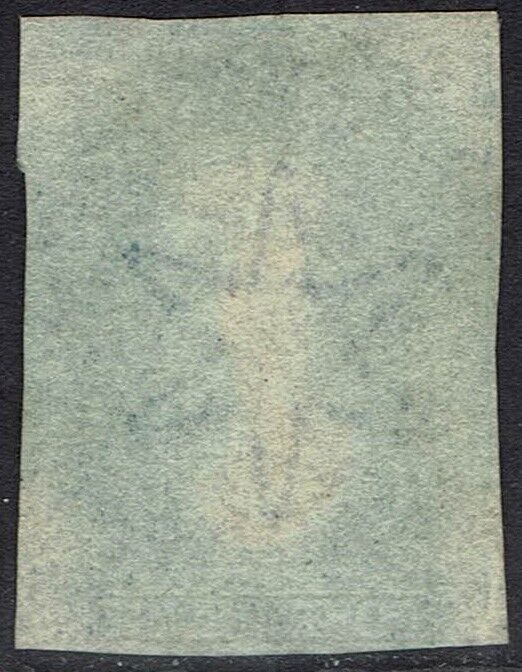 TASMANIA 1855 QV CHALON 4D IMPERF WMK LARGE STAR USED