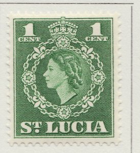 English Colonies British Colony ST. LUCIA 1953-63 1c MH* A28P14F27220-