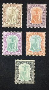 MOMEN: MONTSERRAT SG #26,28,30-32 1904-08 MINT OG H £154 LOT #68355*