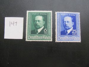 Germany 1940 MNH SC B186-187 SET VF/XF 15 EUROS (147)