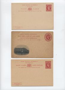 Three Victoria and Edward VII stationery items - Cape, Natal, Transvaal [y2464]