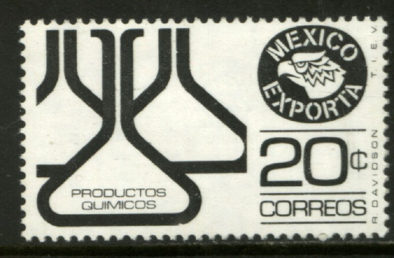 MEXICO Exporta 1166, 20¢ Chemical flasks Wmkd Fosfo Paper 2 MINT, NH. F-VF.