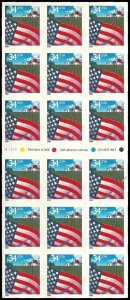 PCBstamps    US #3495a ATM Pane $6.80(20x34c)Flag over Farm, 2000, MNH, (1)