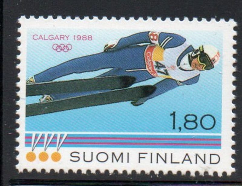 Finland Sc 770 1988 Calgary Olympics stamp mint NH