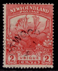 CANADA - Newfoundland GV SG131a, 2c carmine-red, FINE USED.