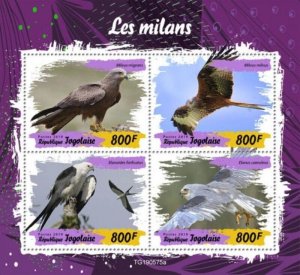 Togo - 2019 Kites on Stamps - 4 Stamp Sheet - TG190575a