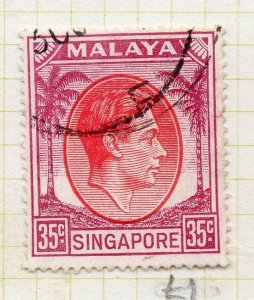 Malaya Singapore 1948 Perf 17.5x18 Early Issue Fine Used 35c. 226418