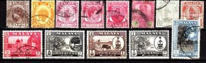 Malaya States 13 different