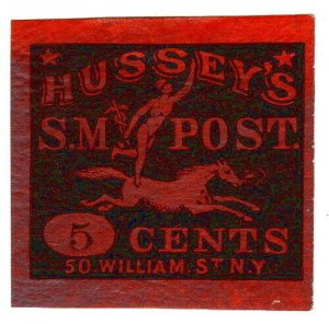 (I.B) US Local Post : Hussey's Special Message Post 5c