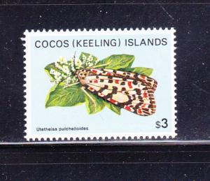 Cocos Islands 102 MNH Insects, Moths (C)