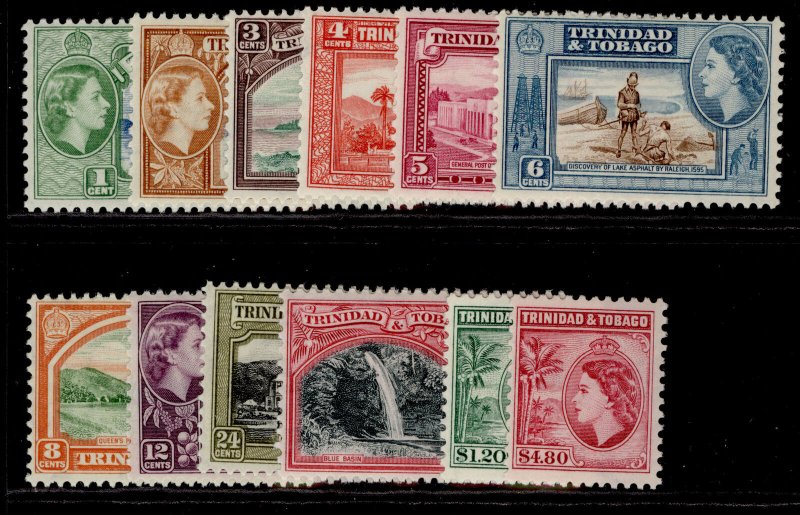 TRINIDAD & TOBAGO QEII SG267-278a, complete set, M MINT. Cat £40. 