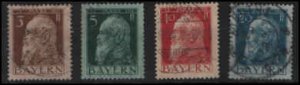 German States Bavaria SC# 77-78-79-80 used VF