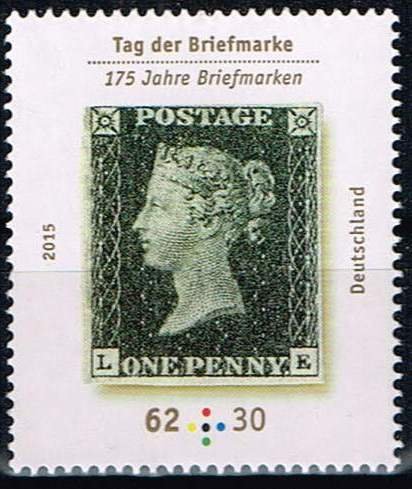 Germany 2015,Sc.#B1108 MNH Stamp Day: 175 years Penny Black