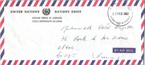 United Nations Soldier's Free Mail 1982 United Nations, Interim Force in Leba...