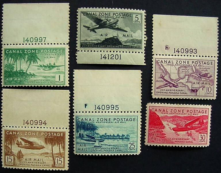 Canal Zone, Scott C15-20, MNH complete set