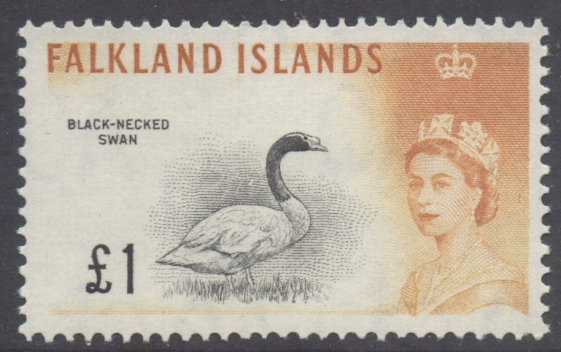 Falkland Is Scott 142 - SG207, 1960 Birds £1 MH*