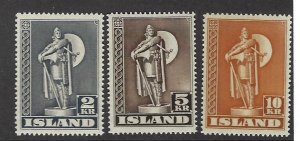 Iceland SC#229-231 MNH F-VF SCV$100.00...fill a great spot!!