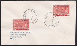 MALAYA PERAK 1962 cover RANTAU PANJANG skeleton cds........................B2564