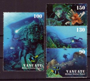 Vanuatu 919-922 MNH Marine Life Diving Million Dollar Point ZAYIX 0624S0207A