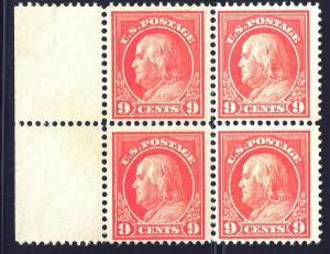 U. S. 415 F-VF M/MNH Blk/4 SCV$355.00 (415BK-2)