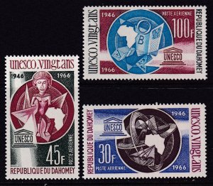 Dahomey C43-C45 UNESCO MNH VF