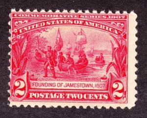 US 329 2c Jamestown Exposition Mint F OG NH SCV $75