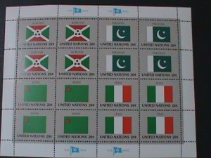 ​UNITED NATION-1984 SC#425-8- FLAGS SERIES-MNH SHEET-VF WE SHIP TO WORLDWIDE