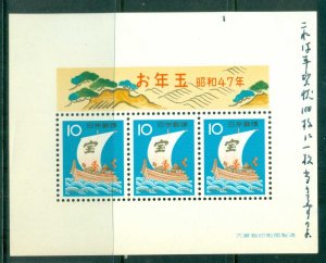 Japan 1972 New Year MS MLH lot83131