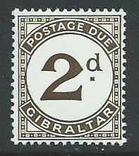 Gibraltar SG D2 MVLH Postage Due