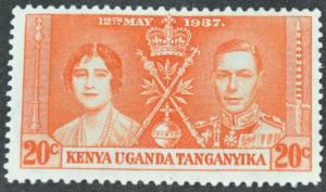 Kenya, Uganda & Tanganyika Scott #61  MINT hr