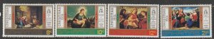 1974 Bahamas - Sc 366-9 - MNH VF - 4 single - Christmas