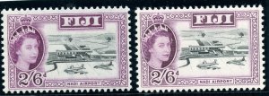 Fiji 1962 QEII 2s6d in both listed shades superb MNH. SG 320, 320a.