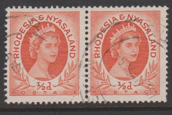 Rhodesia and Nyasaland Sc#141 Used Pair