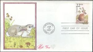 #2290 Cottontail Rabbit Pugh FDC