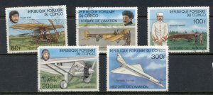 Congo PR 1977 History of Aviation CTO