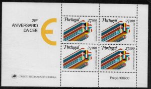 Portugal #1527a MNH S/Sheet - European Economic Community