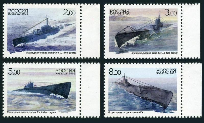 Russia 6877-6890,MNH. Submarines,2005.Type M,Type S,Type Sch,Type K.