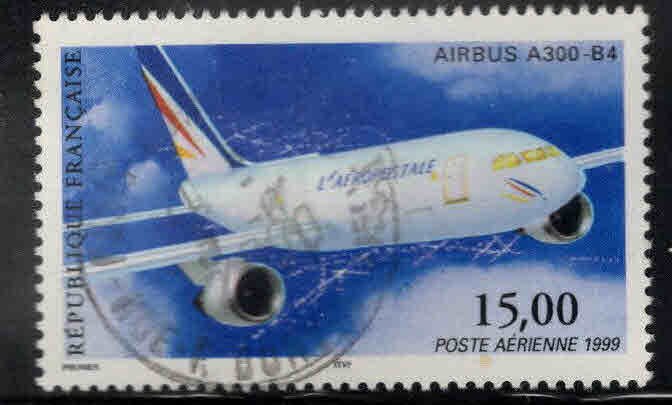 FRANCE Scott C62 Used Airbus airmail stamp