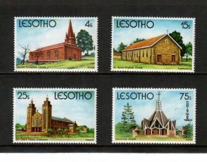 Lesotho 1980 - Christian Churches - Set of 4 Stamps - Scott #314-17 - MNH